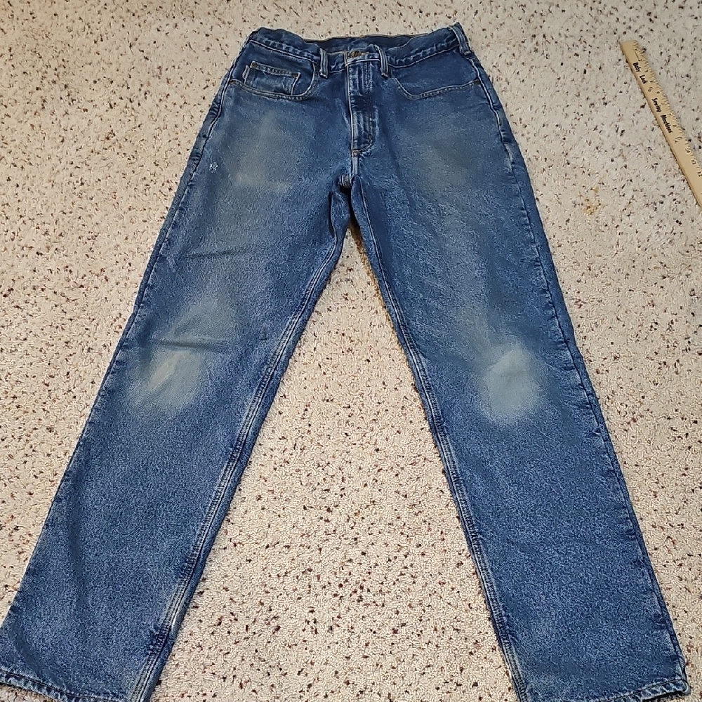 Men's Carhart Insulated Blue Jeans